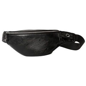 Luxury Leather Fanny Pack Men Waist Bag